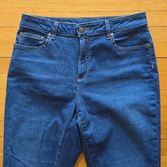 NWOT, Brooks Brothers, Straight Leg Dark Wash Jeans, Women's 10 - Picture 3 of 15